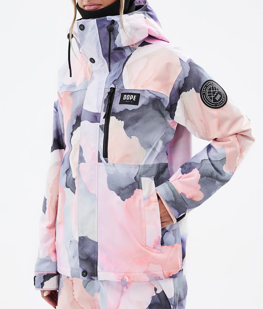 Dope Blizzard W Full Zip Snowboardjacke Damen Mehrfarbig Rosa | 031-JCNFDQ