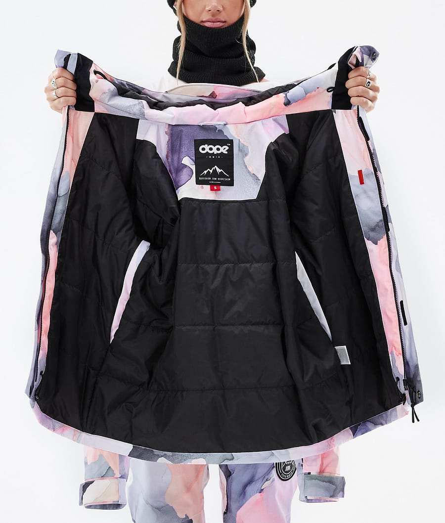 Dope Blizzard W Full Zip Snowboardjacke Damen Mehrfarbig Rosa | 031-JCNFDQ