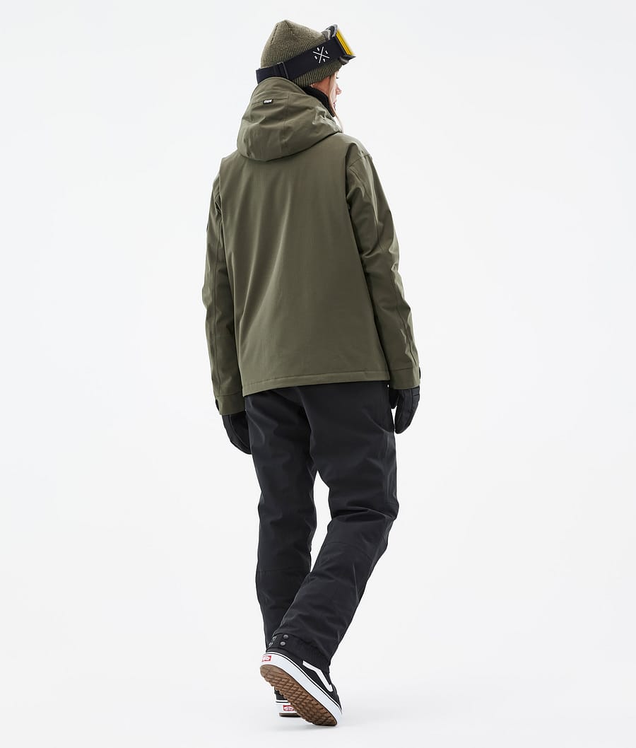 Dope Blizzard W Full Zip Snowboardjacke Damen Olivgrün Grün | 130-WCJALG