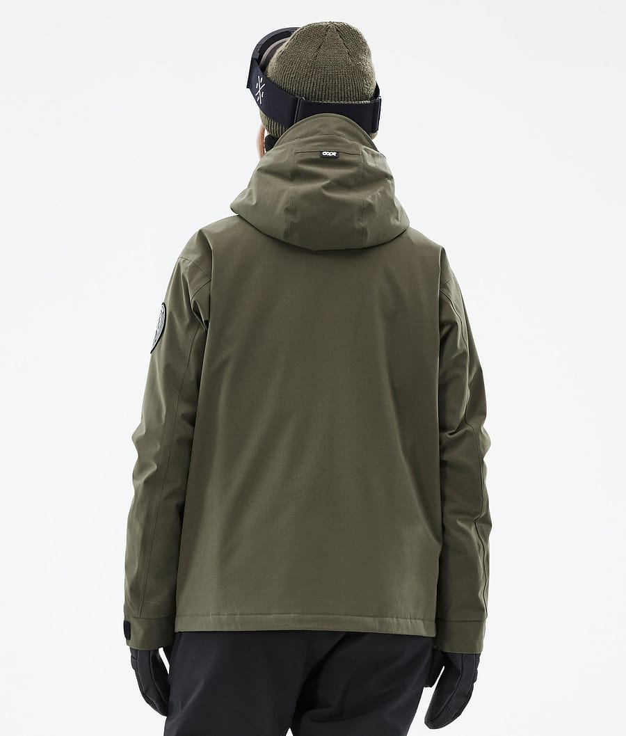 Dope Blizzard W Full Zip Snowboardjacke Damen Olivgrün Grün | 130-WCJALG