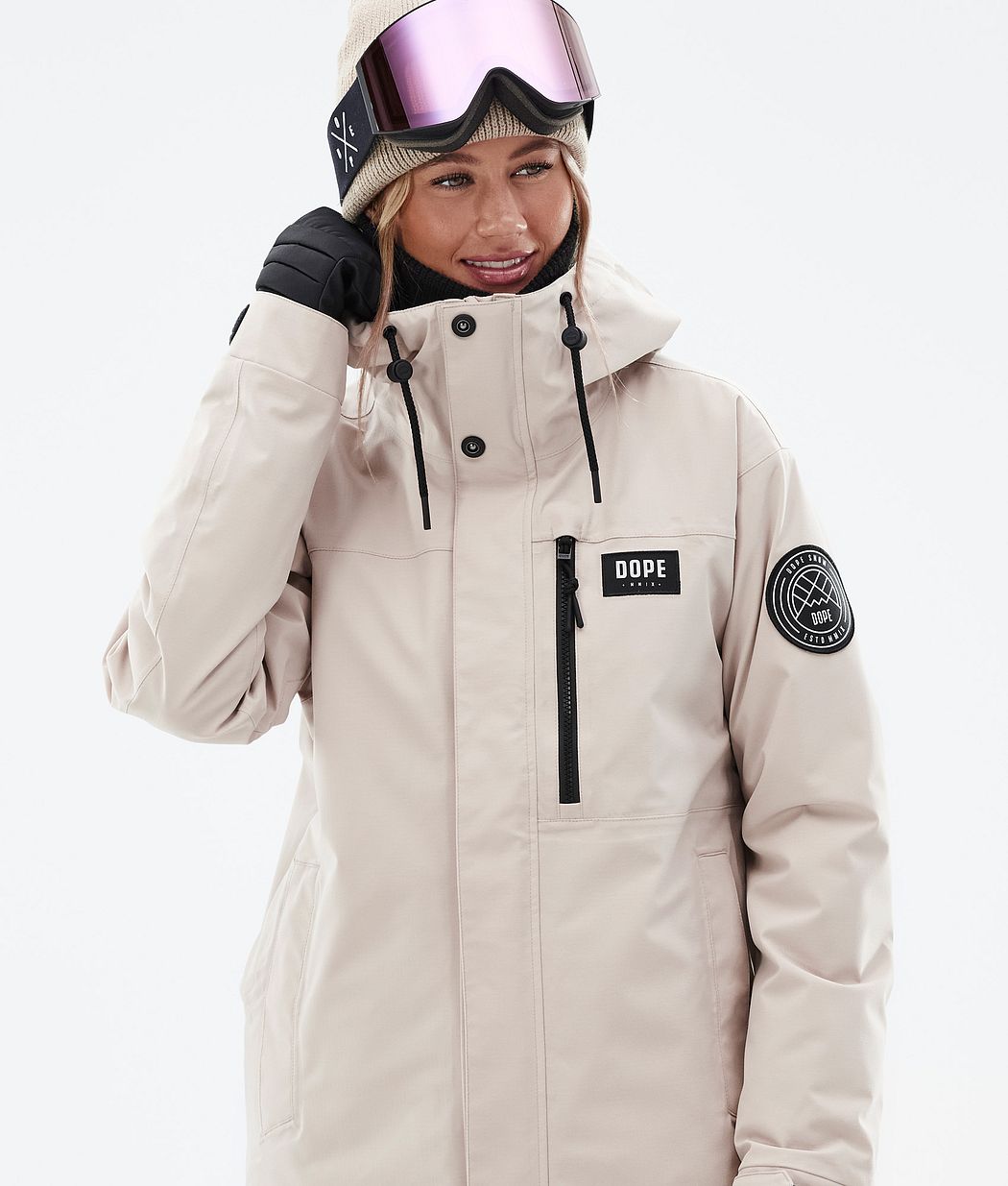 Dope Blizzard W Full Zip Snowboardjacke Damen Braun | 482-SXNQDI