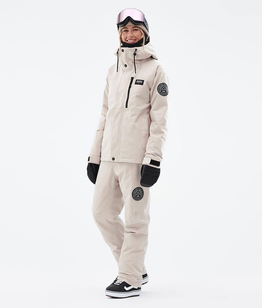 Dope Blizzard W Full Zip Snowboardjacke Damen Braun | 482-SXNQDI