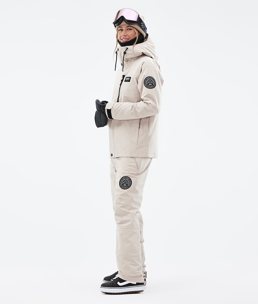 Dope Blizzard W Full Zip Snowboardjacke Damen Braun | 482-SXNQDI