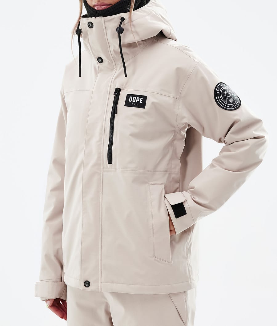 Dope Blizzard W Full Zip Snowboardjacke Damen Braun | 482-SXNQDI