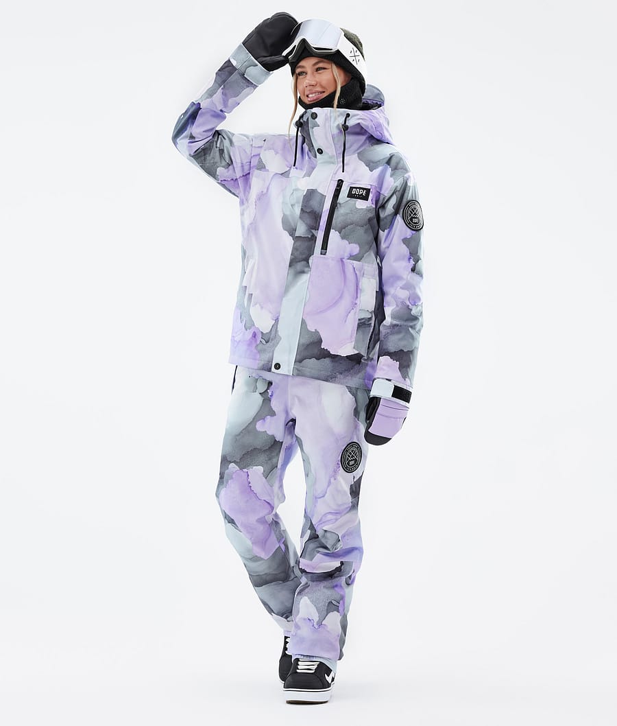Dope Blizzard W Full Zip Snowboardjacke Damen Lila | 691-ANVHWR