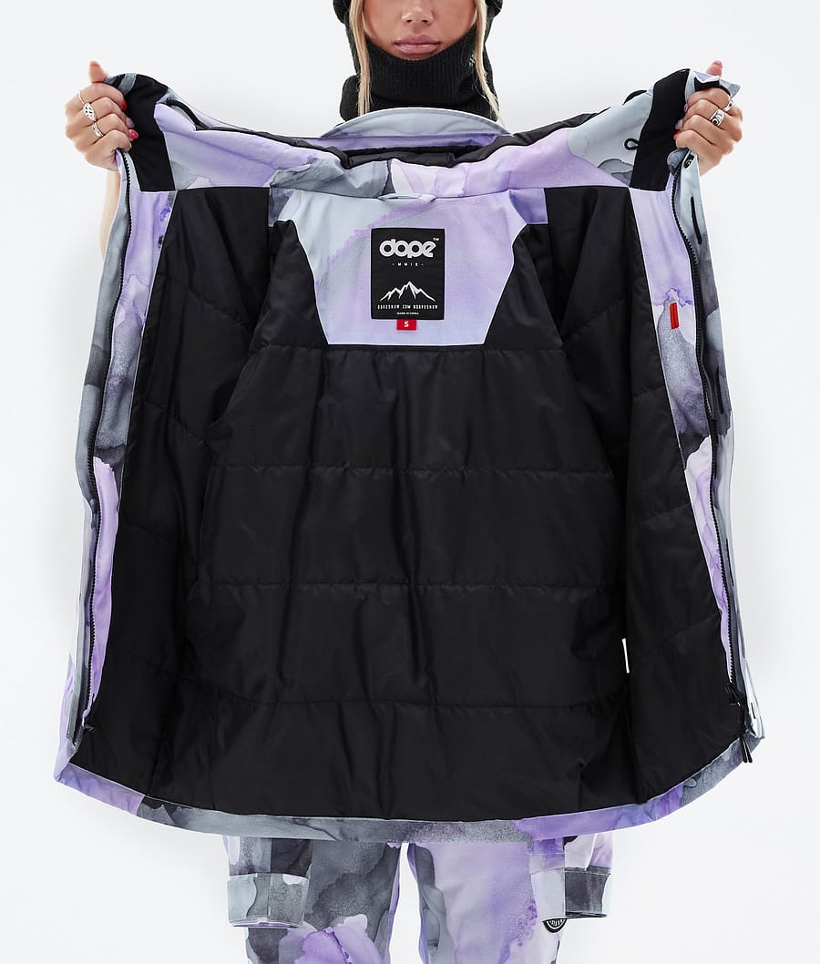 Dope Blizzard W Full Zip Snowboardjacke Damen Lila | 691-ANVHWR
