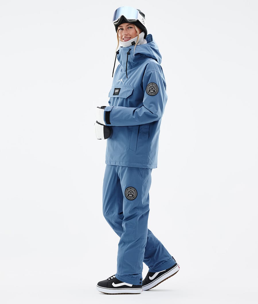 Dope Blizzard W Snowboardjacke Damen Blau Grau | 704-RPKGOU