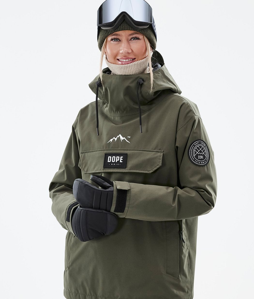 Dope Blizzard W Snowboardjacke Damen Olivgrün Grün | 852-ZOSVPY