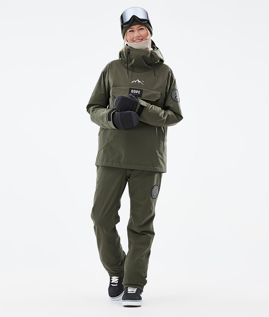 Dope Blizzard W Snowboardjacke Damen Olivgrün Grün | 852-ZOSVPY