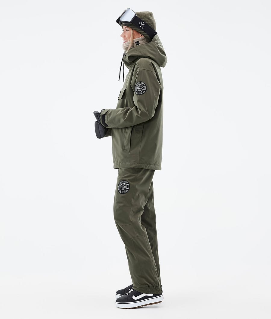 Dope Blizzard W Snowboardjacke Damen Olivgrün Grün | 852-ZOSVPY