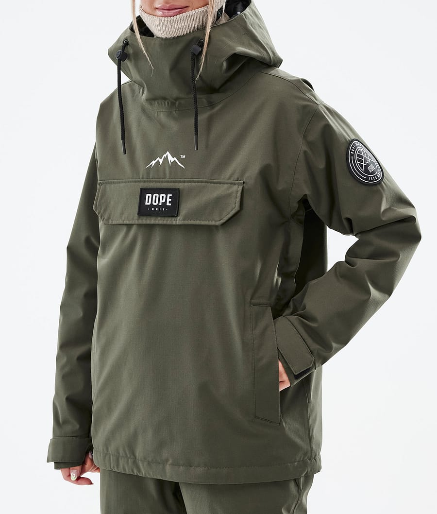 Dope Blizzard W Snowboardjacke Damen Olivgrün Grün | 852-ZOSVPY