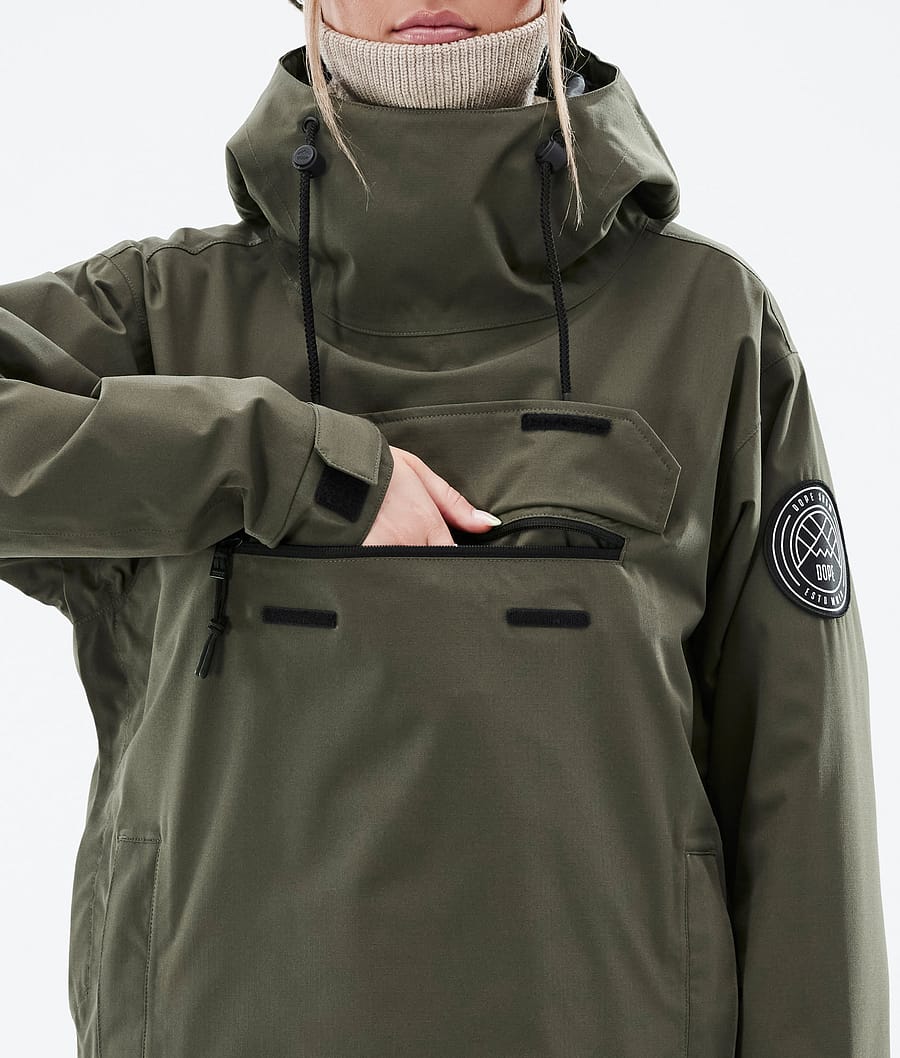 Dope Blizzard W Snowboardjacke Damen Olivgrün Grün | 852-ZOSVPY