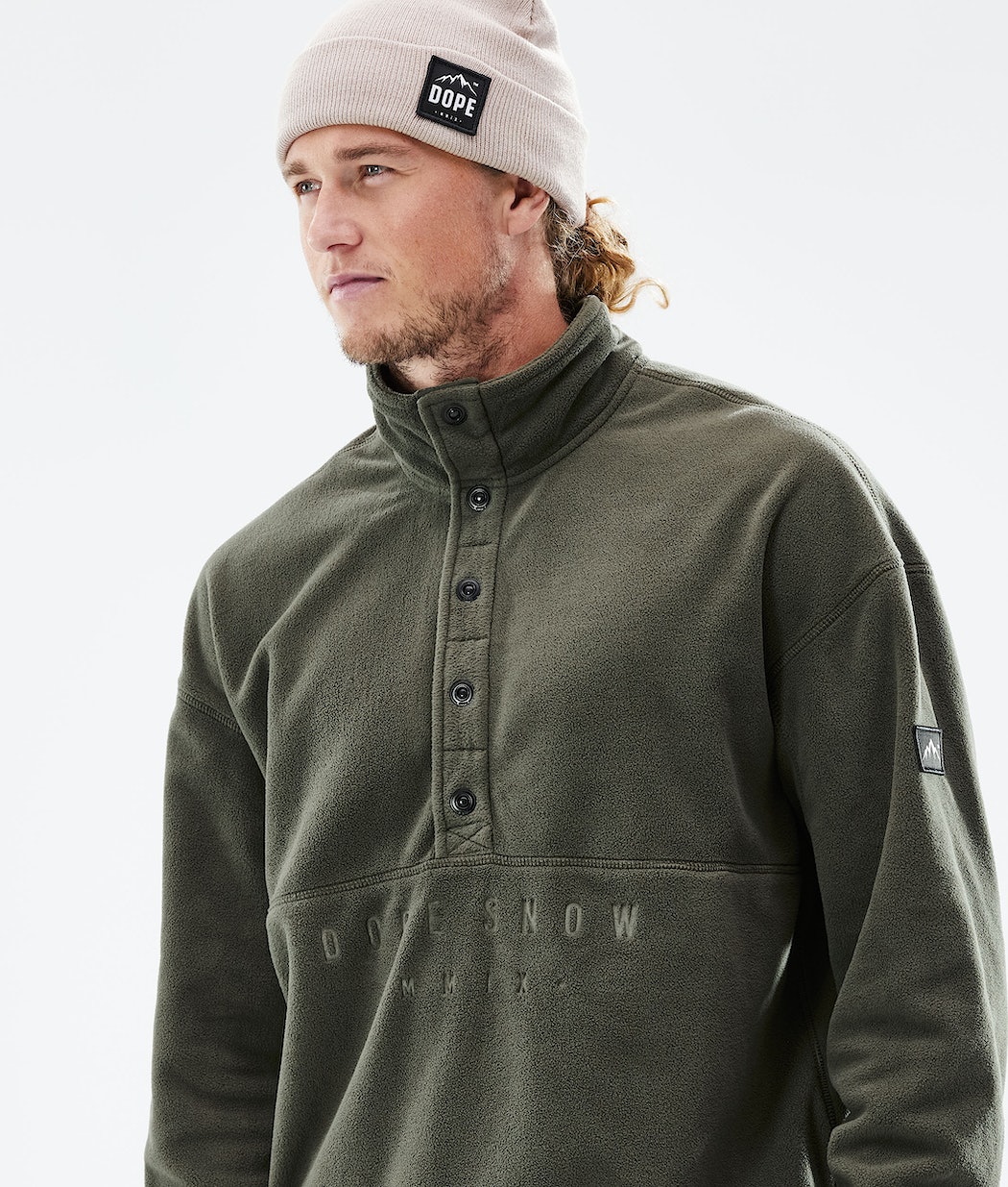 Dope Comfy Fleecepullover Herren Olivgrün Grün | 874-KRLSHF
