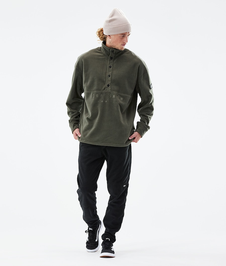 Dope Comfy Fleecepullover Herren Olivgrün Grün | 874-KRLSHF