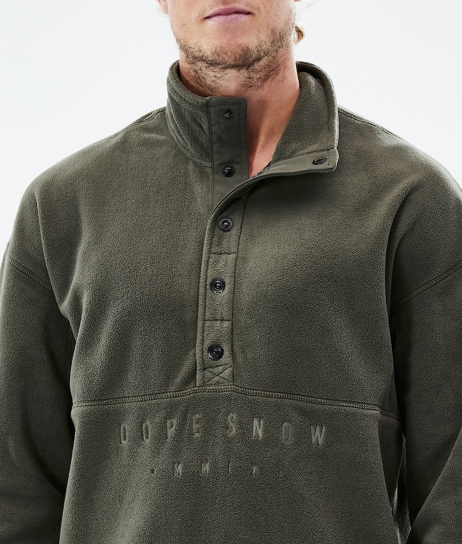 Dope Comfy Fleecepullover Herren Olivgrün Grün | 874-KRLSHF
