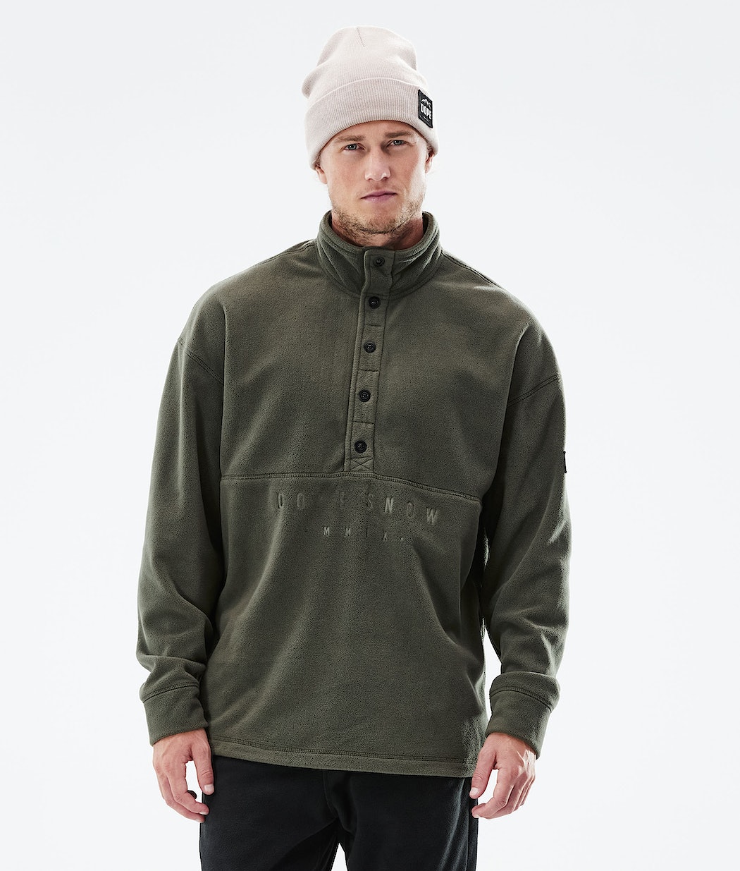 Dope Comfy Fleecepullover Herren Olivgrün Grün | 874-KRLSHF