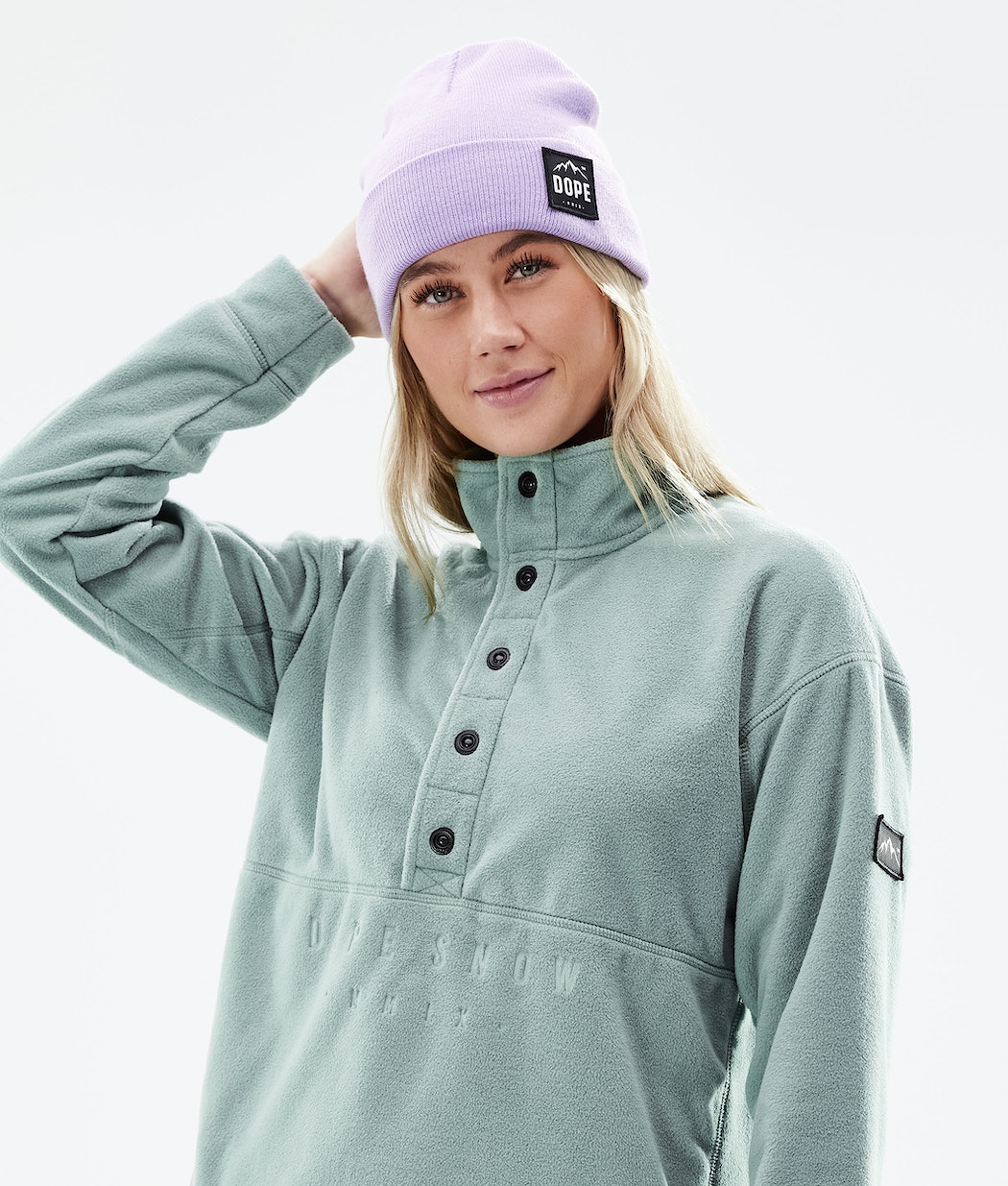 Dope Comfy W Fleecepullover Damen Grün | 972-OFIACL