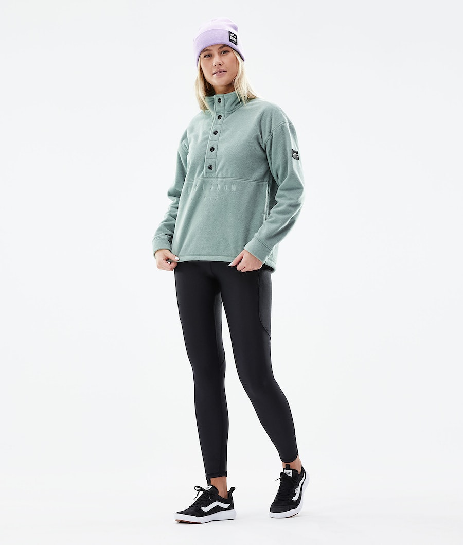 Dope Comfy W Fleecepullover Damen Grün | 972-OFIACL