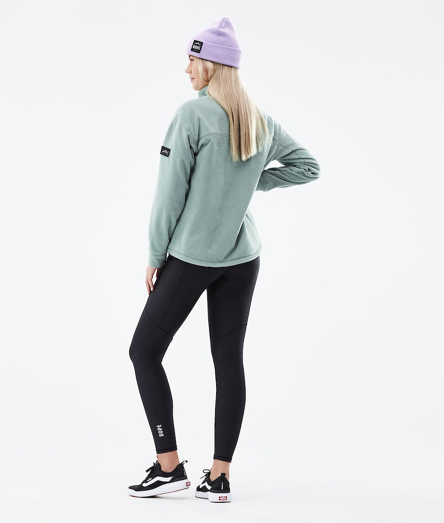 Dope Comfy W Fleecepullover Damen Grün | 972-OFIACL