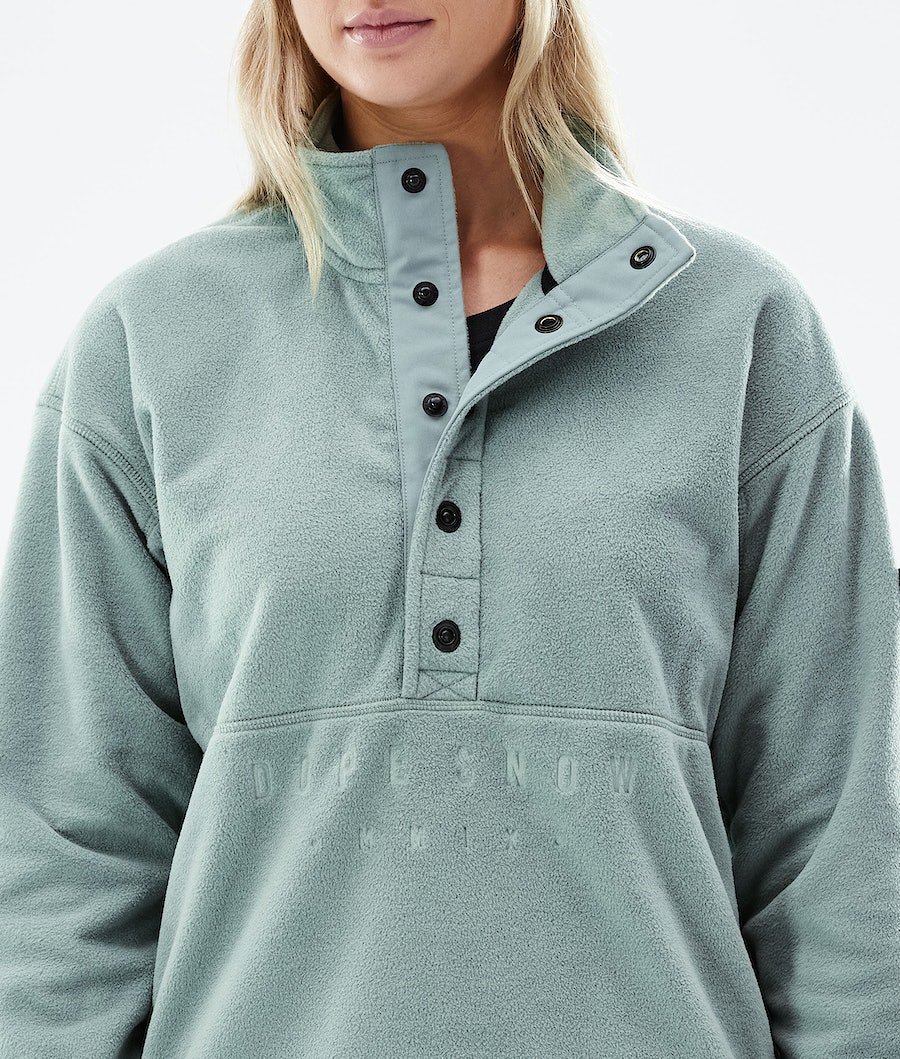 Dope Comfy W Fleecepullover Damen Grün | 972-OFIACL