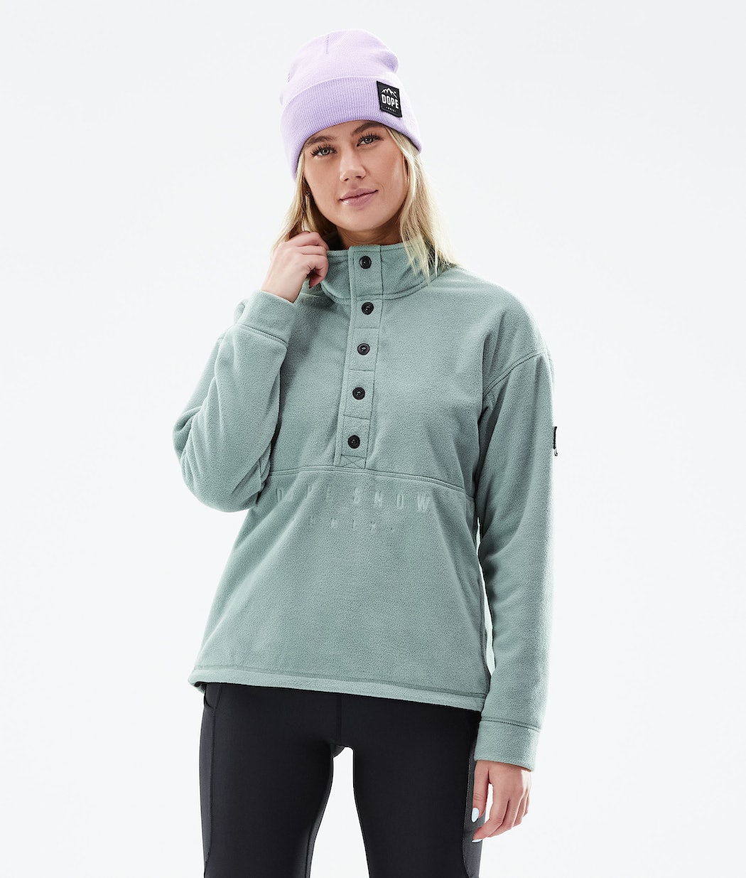 Dope Comfy W Fleecepullover Damen Grün | 972-OFIACL
