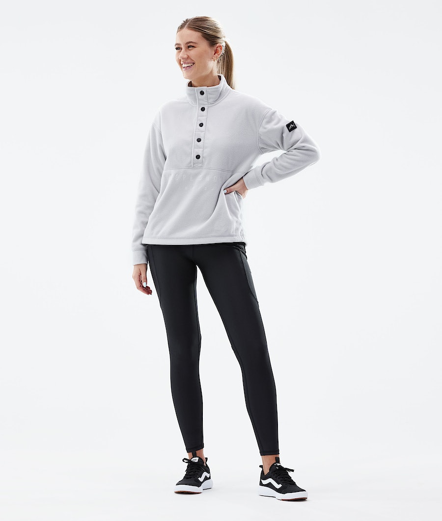 Dope Comfy W Fleecepullover Damen Hellgrau | 638-KYUMEV