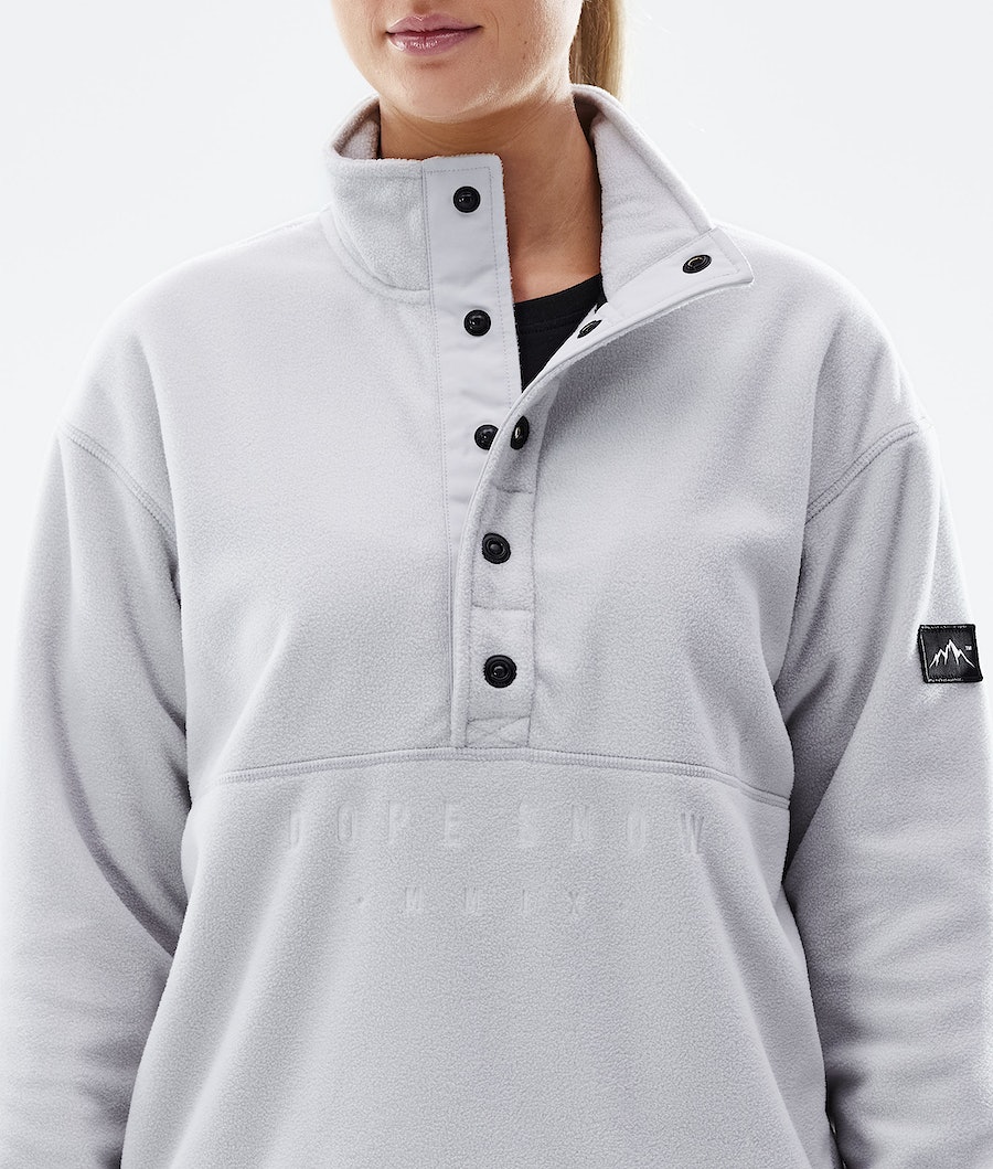 Dope Comfy W Fleecepullover Damen Hellgrau | 638-KYUMEV