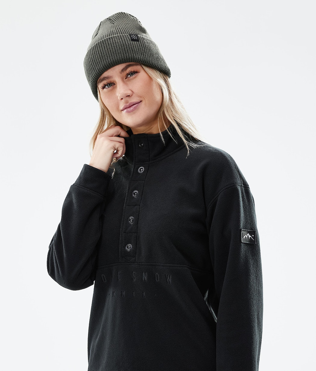 Dope Comfy W Fleecepullover Damen Schwarz | 837-WYTJSI