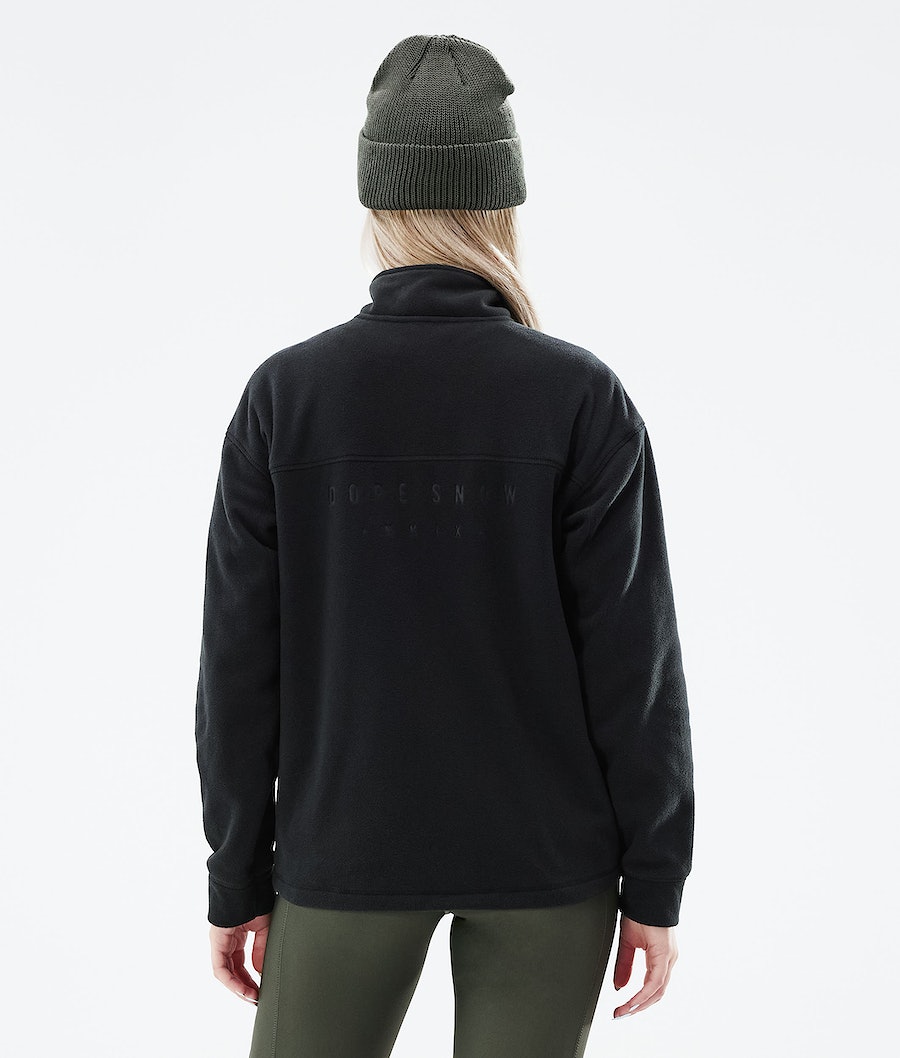 Dope Comfy W Fleecepullover Damen Schwarz | 837-WYTJSI