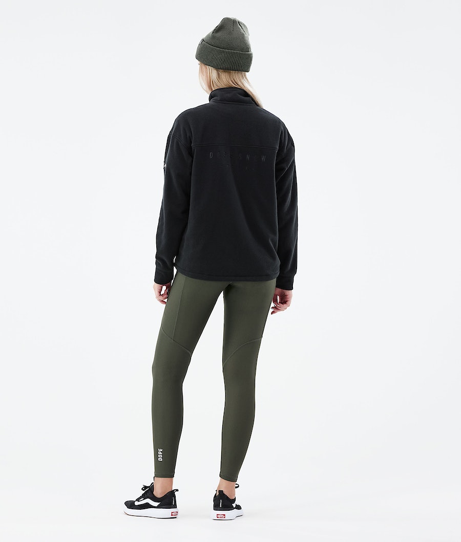 Dope Comfy W Fleecepullover Damen Schwarz | 837-WYTJSI