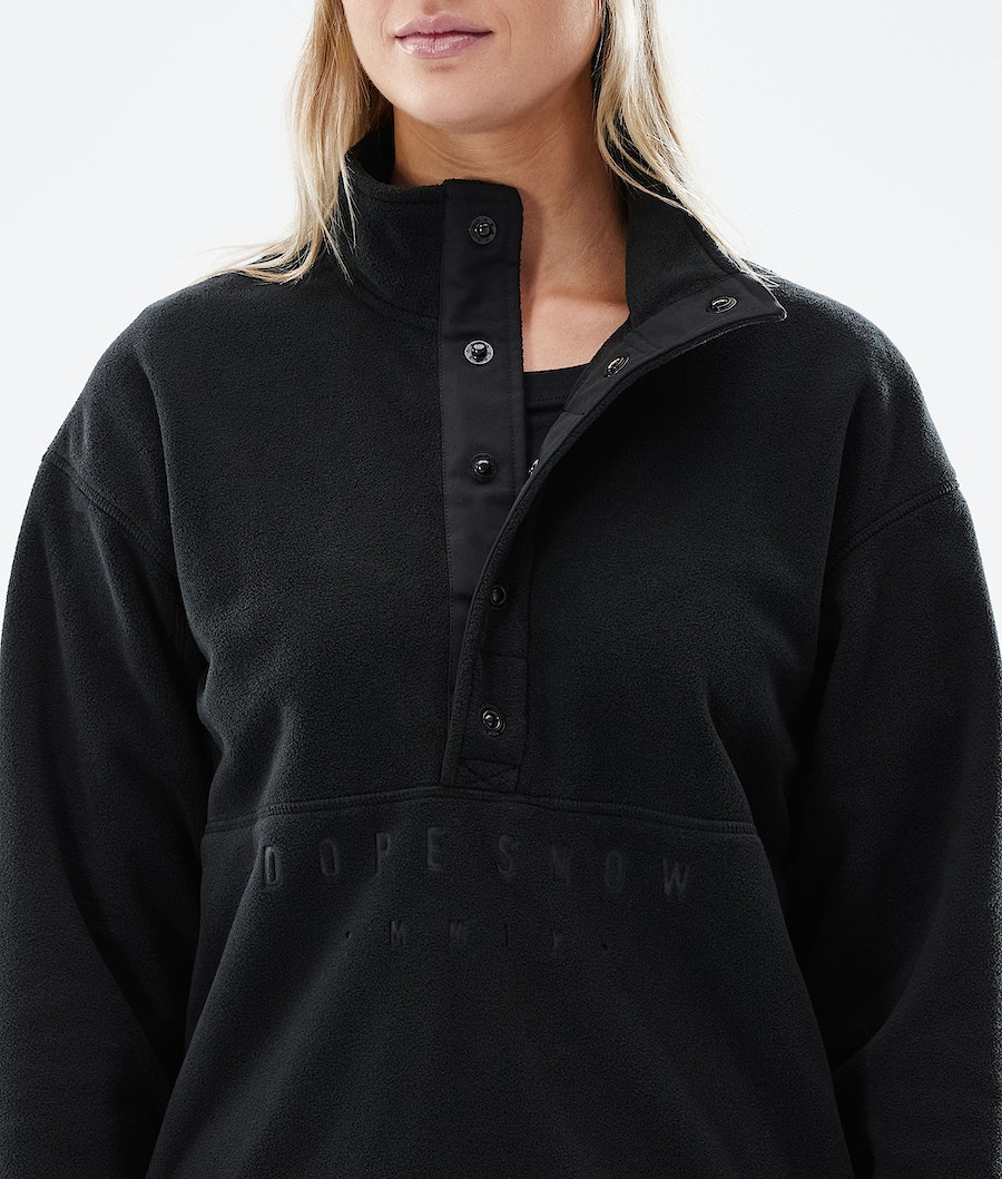 Dope Comfy W Fleecepullover Damen Schwarz | 837-WYTJSI