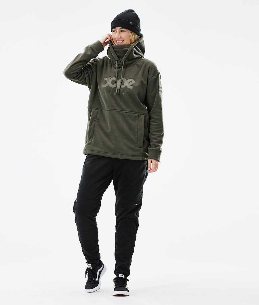 Dope Cozy II W Hoodie Damen Olivgrün Grün | 570-LPGMRT