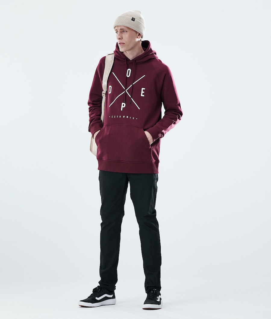 Dope Daily 2X-UP Hoodie Herren Bordeaux | 418-XJFUWK