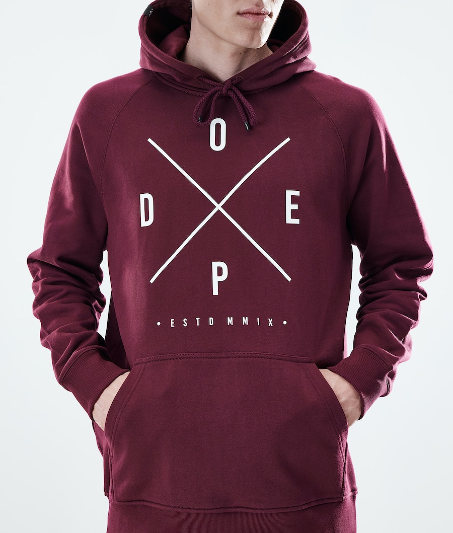 Dope Daily 2X-UP Hoodie Herren Bordeaux | 418-XJFUWK