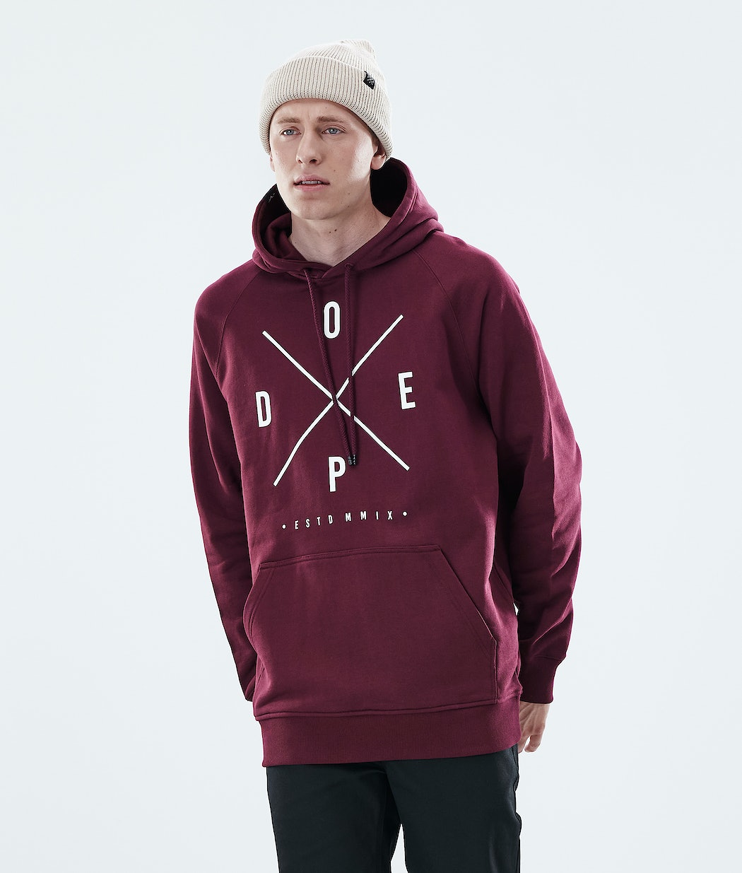 Dope Daily 2X-UP Hoodie Herren Bordeaux | 418-XJFUWK