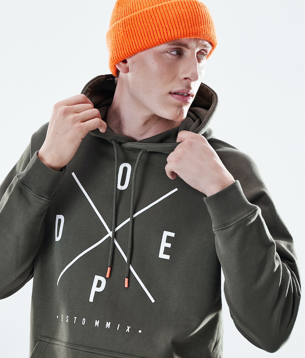 Dope Daily 2X-UP Hoodie Herren Olivgrün Grün | 104-PRQJOI