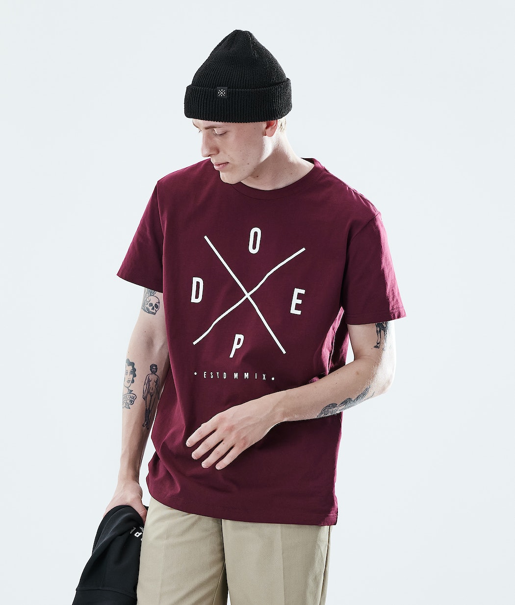 Dope Daily 2X-UP T-Shirts Herren Bordeaux | 649-KZNAFQ