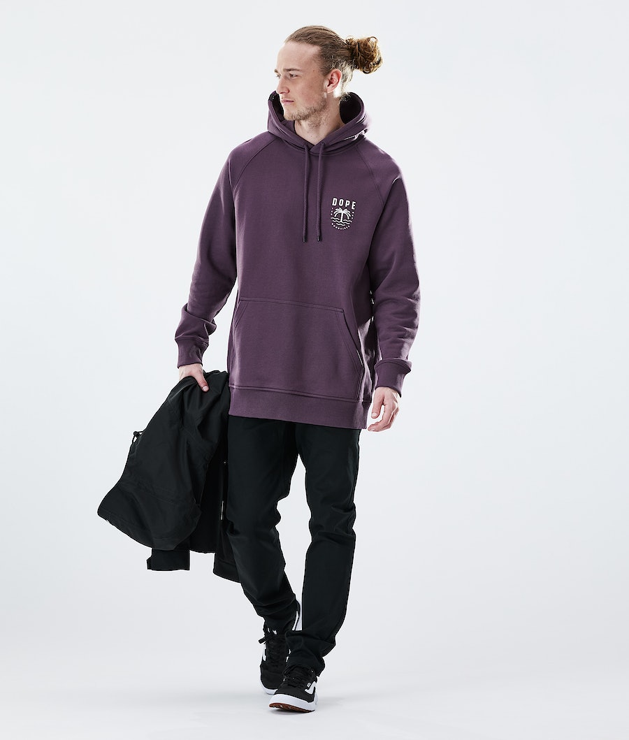 Dope Daily Palm Hoodie Herren Lila | 631-BDRLOX