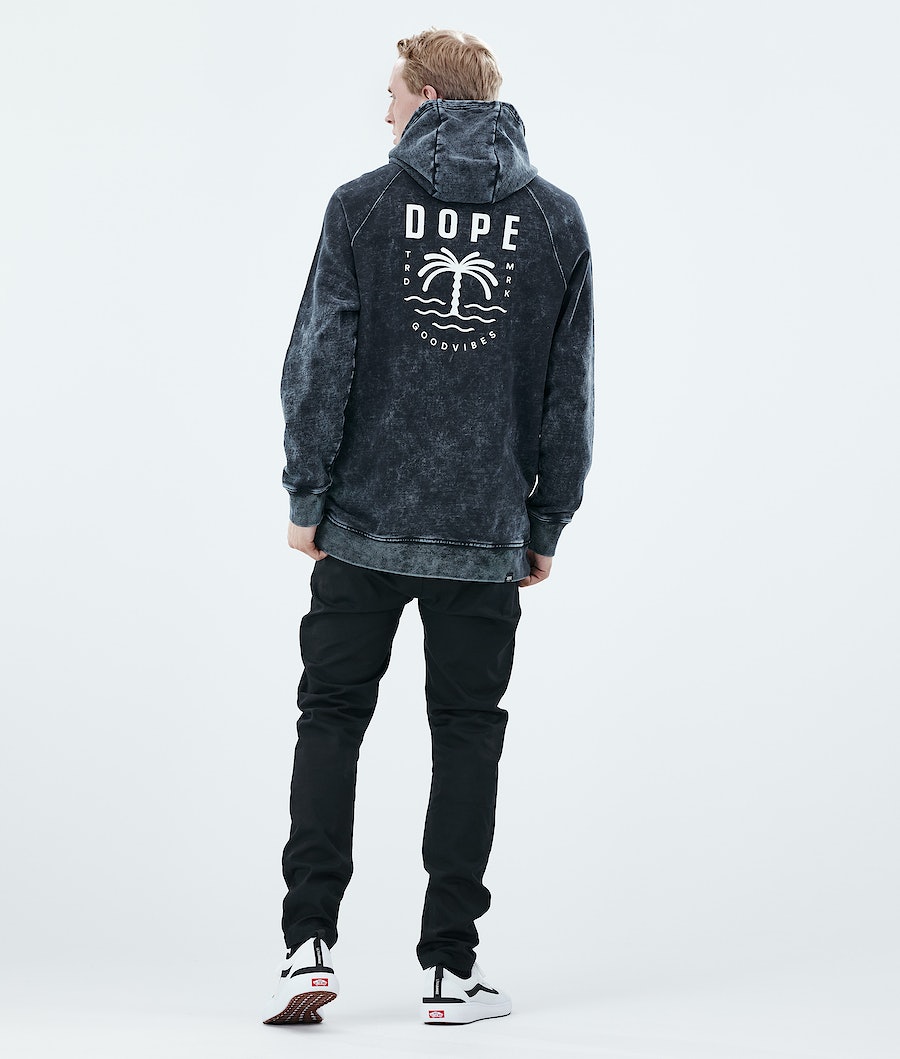 Dope Daily Palm Hoodie Herren Schwarz | 140-EHVIZA