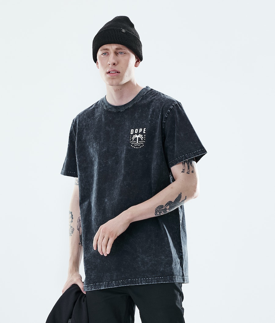 Dope Daily Palm T-Shirts Herren Schwarz | 698-NFCVWI