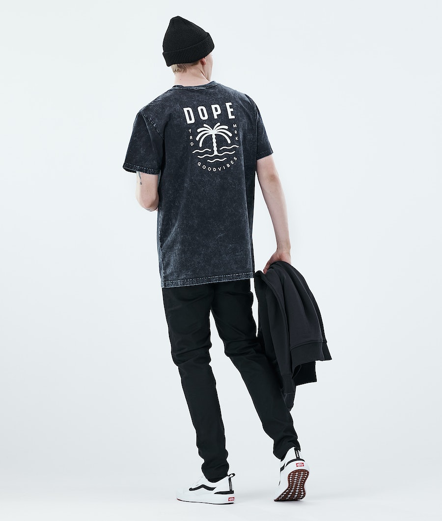 Dope Daily Palm T-Shirts Herren Schwarz | 698-NFCVWI