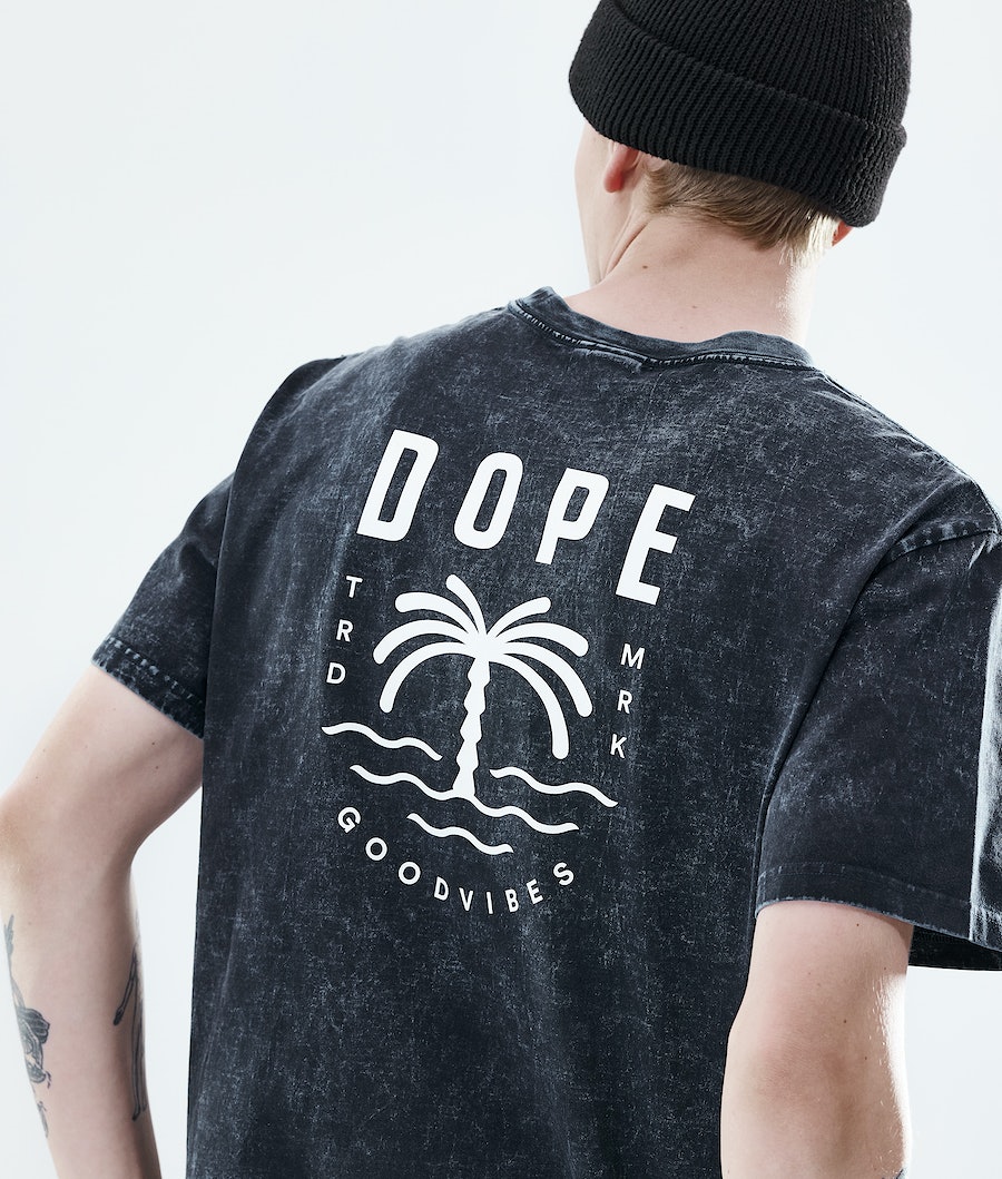 Dope Daily Palm T-Shirts Herren Schwarz | 698-NFCVWI