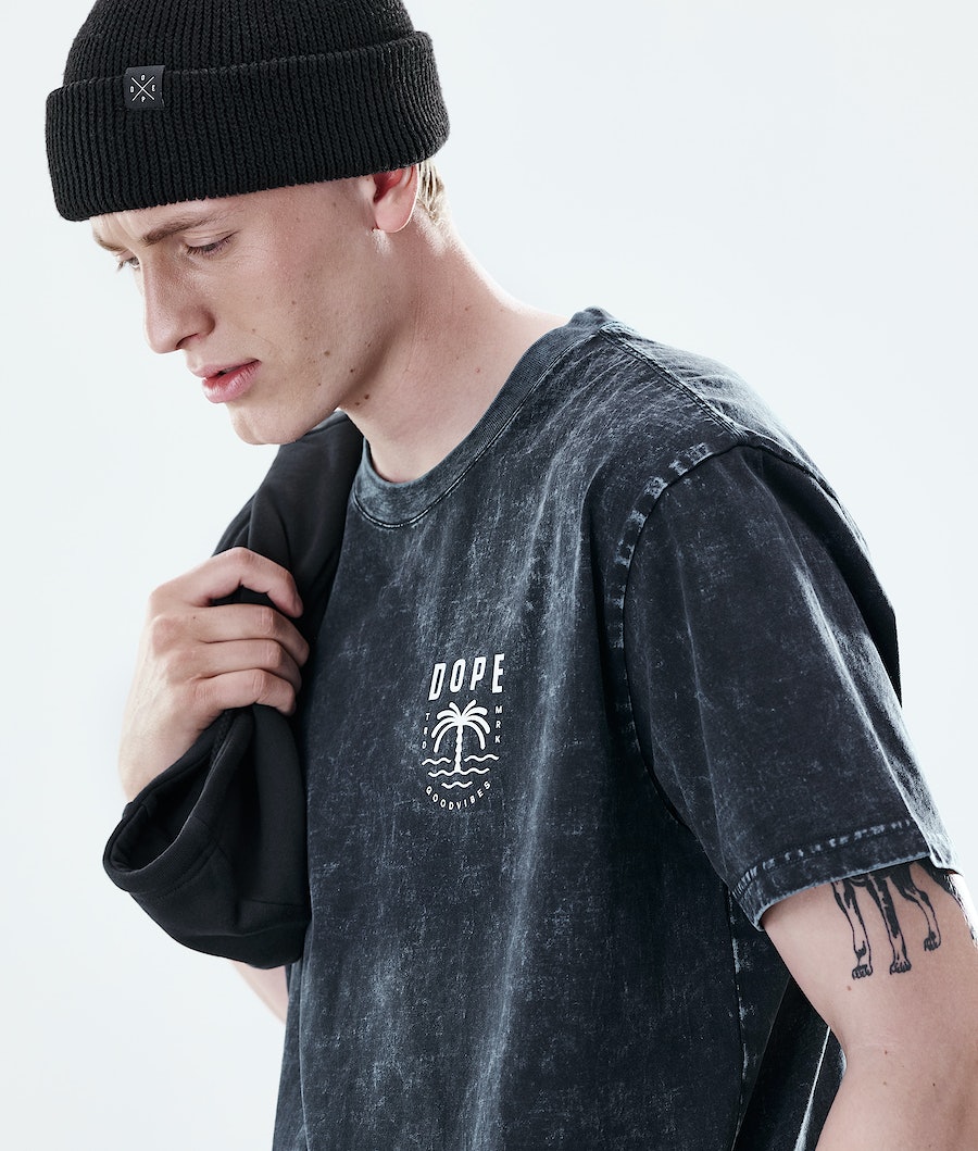 Dope Daily Palm T-Shirts Herren Schwarz | 698-NFCVWI