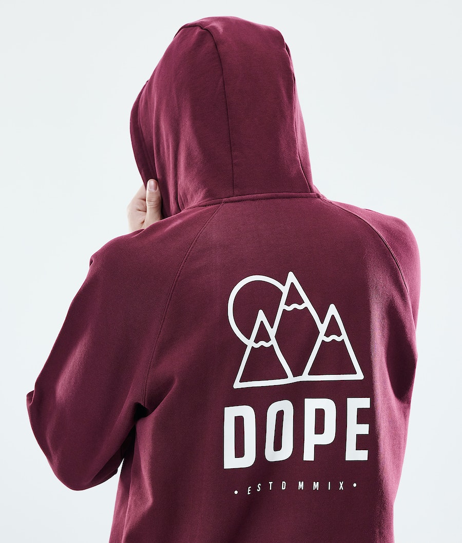 Dope Daily Rise Hoodie Herren Bordeaux | 247-UWNZPH