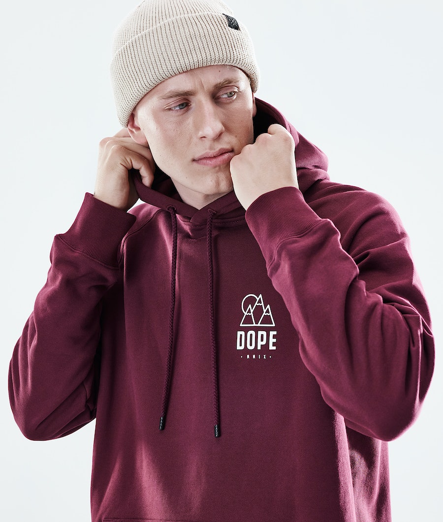Dope Daily Rise Hoodie Herren Bordeaux | 247-UWNZPH