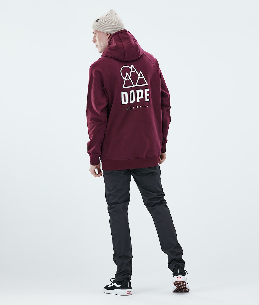 Dope Daily Rise Hoodie Herren Bordeaux | 247-UWNZPH