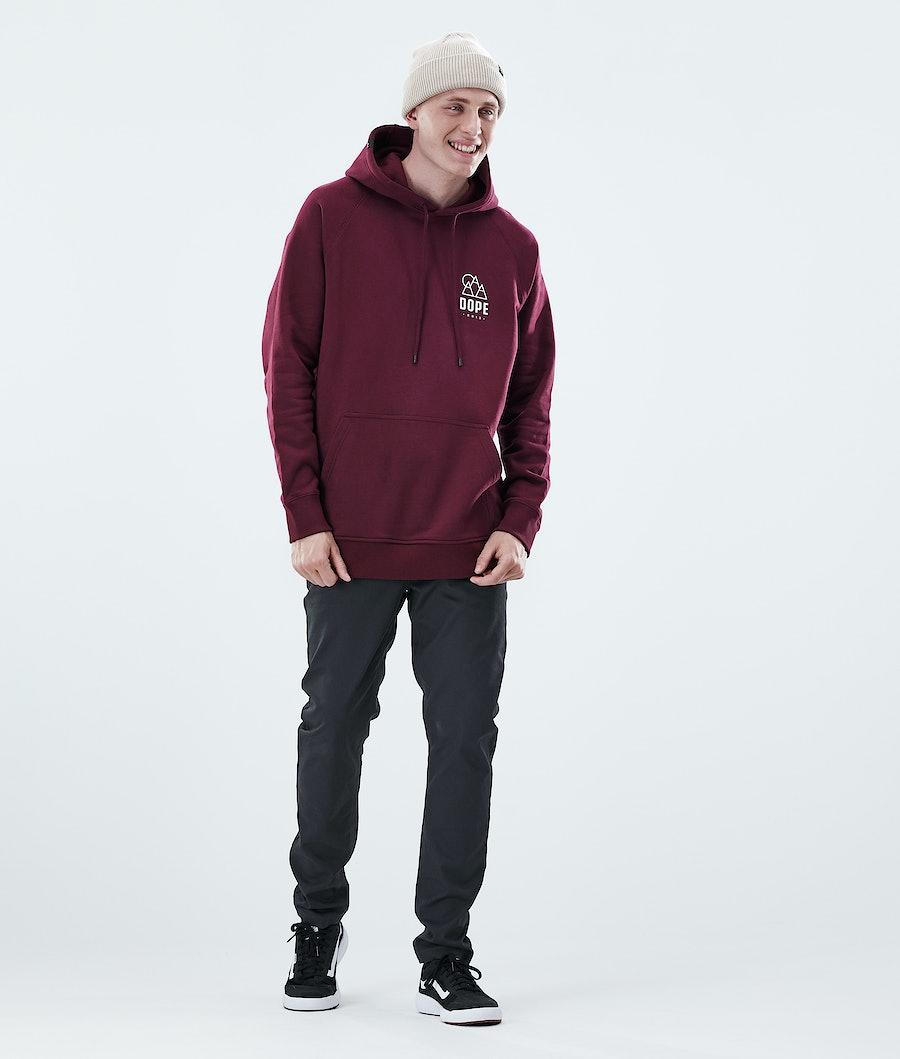 Dope Daily Rise Hoodie Herren Bordeaux | 247-UWNZPH