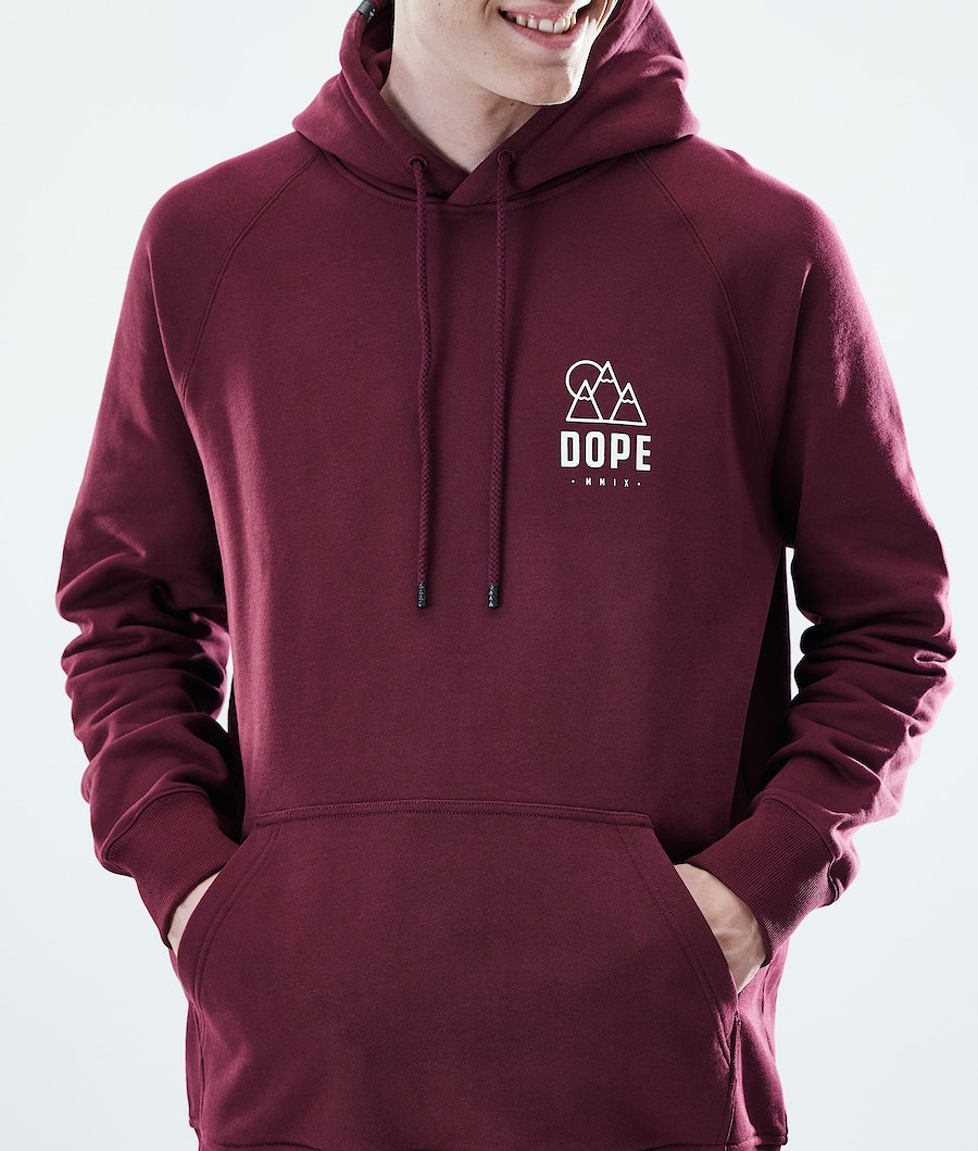 Dope Daily Rise Hoodie Herren Bordeaux | 247-UWNZPH