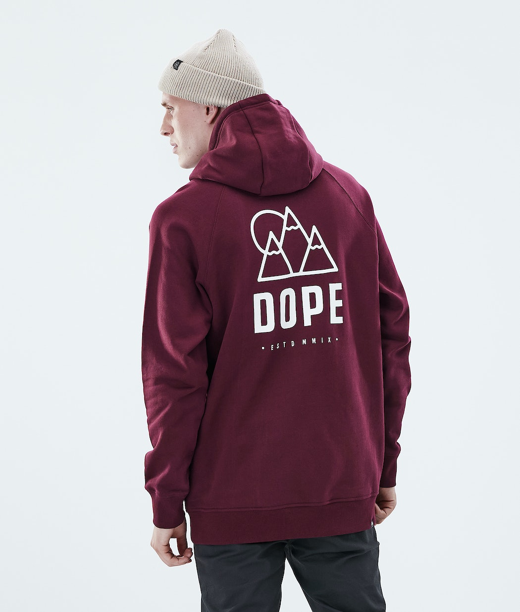 Dope Daily Rise Hoodie Herren Bordeaux | 247-UWNZPH