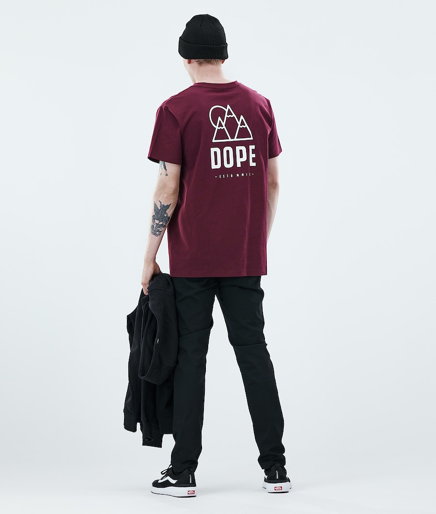 Dope Daily Rise T-Shirts Herren Bordeaux | 426-RCFLYT